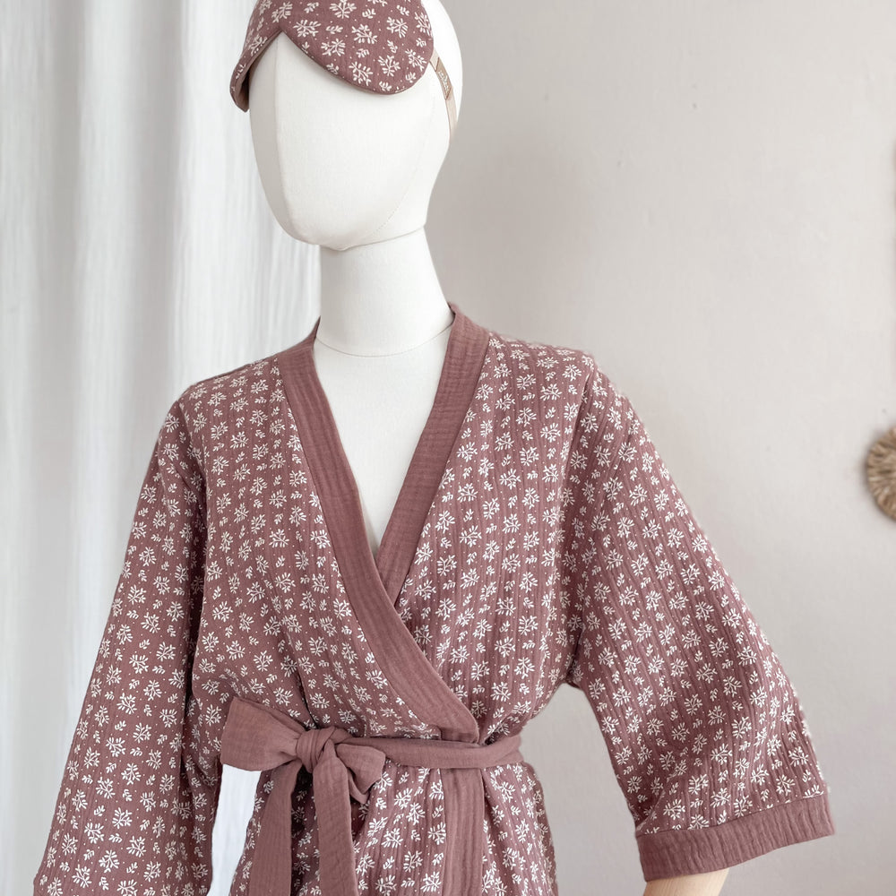 
                      
                        Muslin kimono / branches - dark mauve
                      
                    