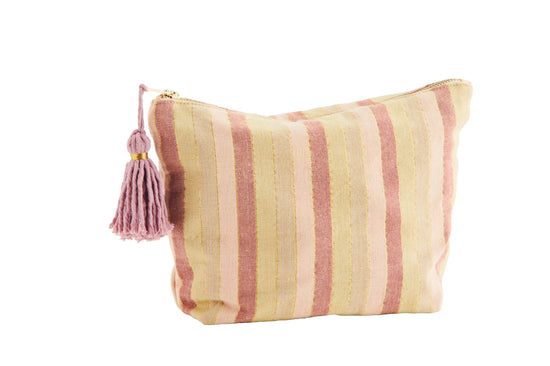 Make up bag / pastel stripes