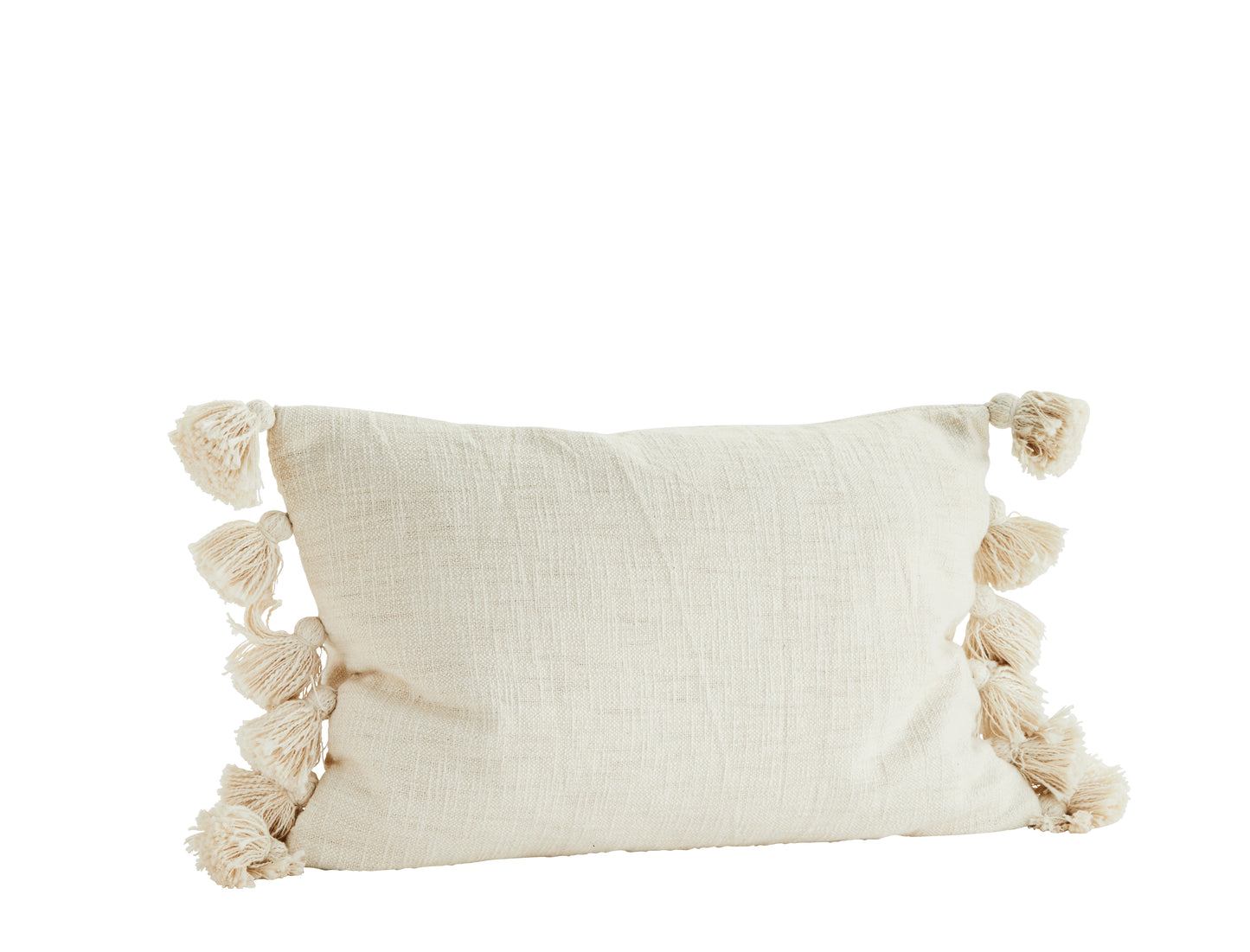 Cushion cover / ivory tassel