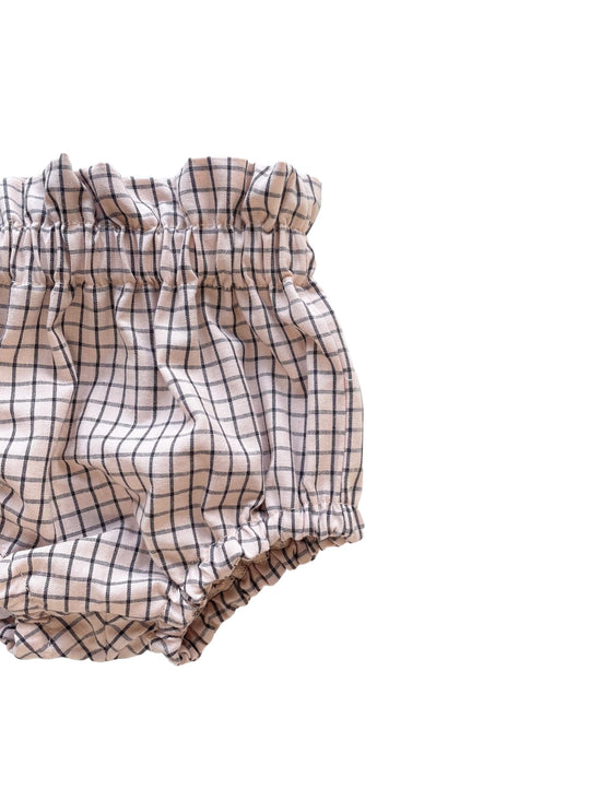 Baby bloomers / checkers - pastel blush