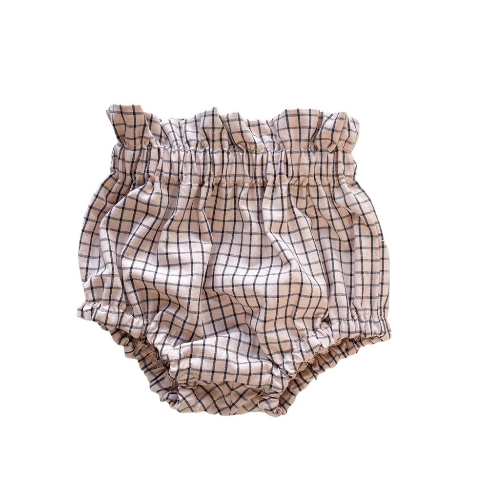 Baby bloomers / checkers - pastel blush