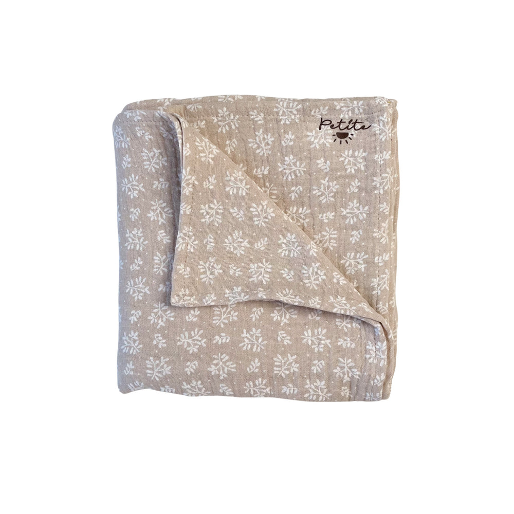 Baby swaddle / branches - beige