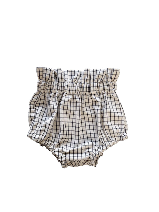 Baby bloomers / checkers - cream  ivory