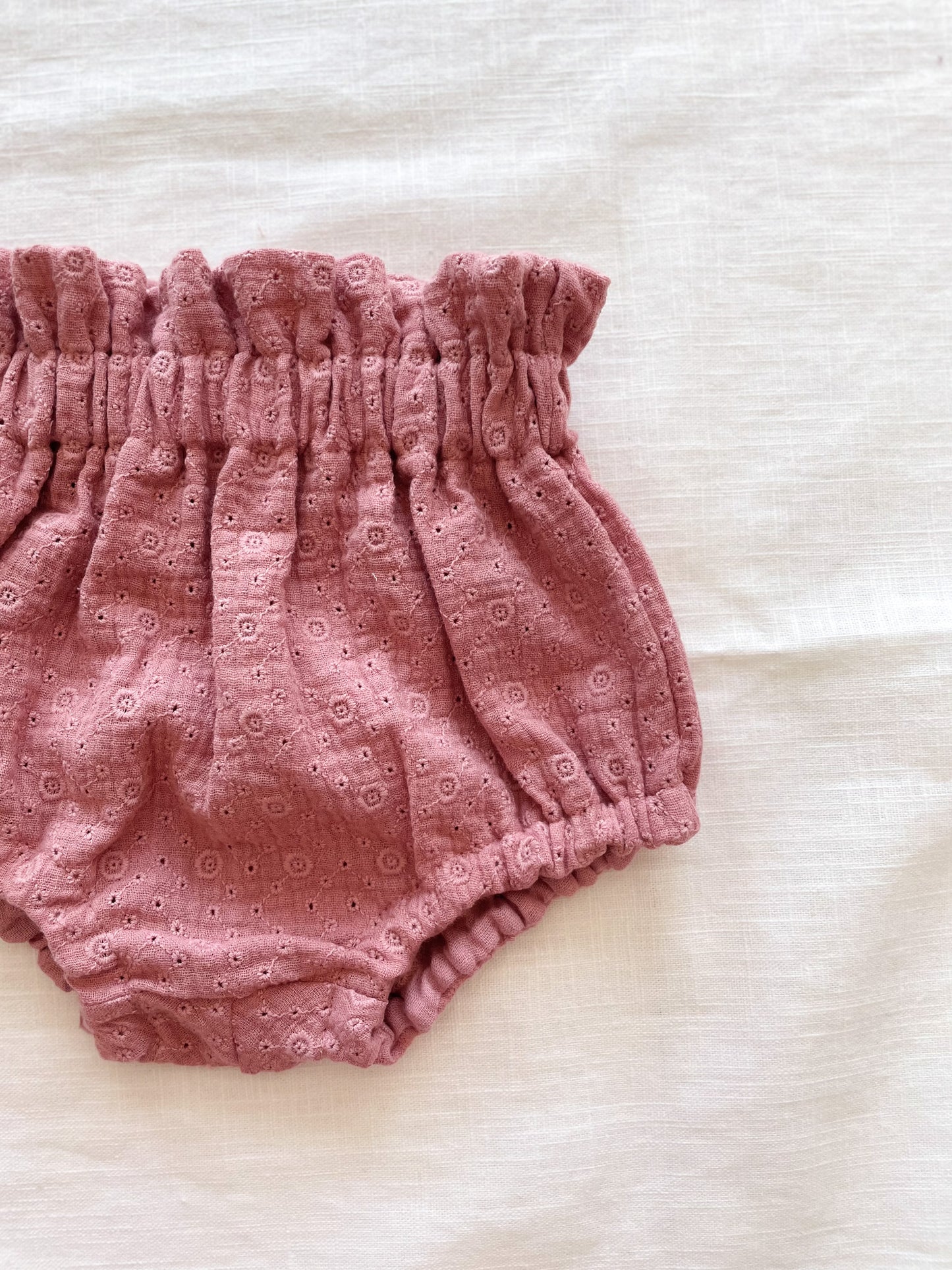 Baby bloomers / embroidered rose