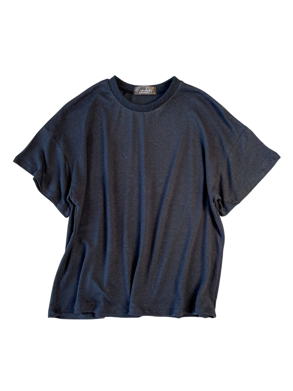 Linen t-shirt / charcoal