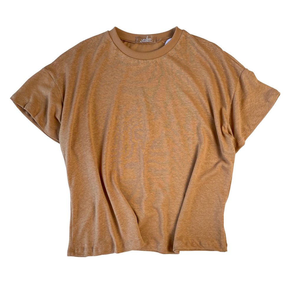 
                      
                        Linen t-shirt / caramel
                      
                    