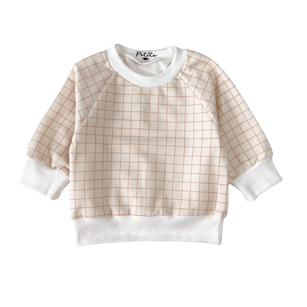 
                      
                        Baby cotton sweatshirt / vanilla checkers
                      
                    