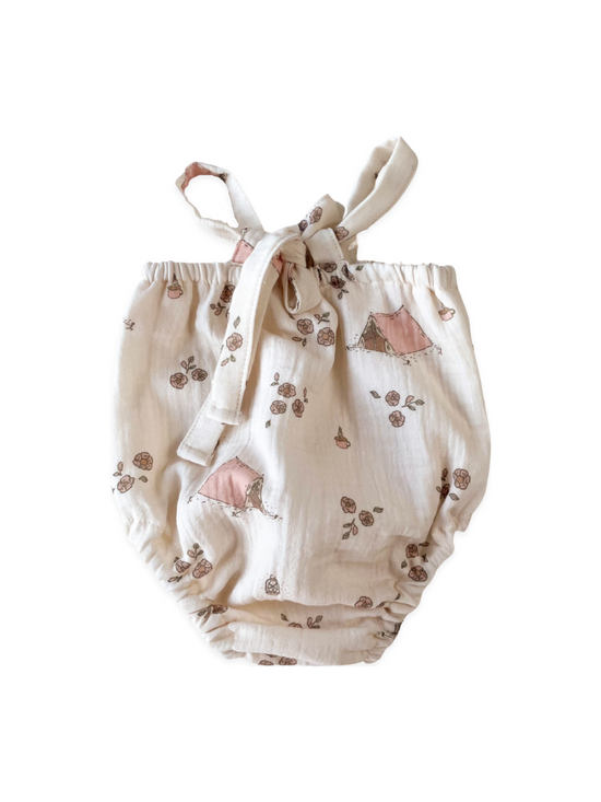 Load image into Gallery viewer, Muslin romper / boho camp
