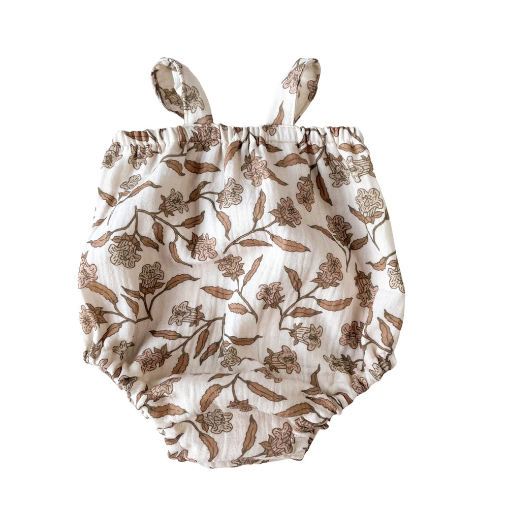 Muslin romper / bell flowers