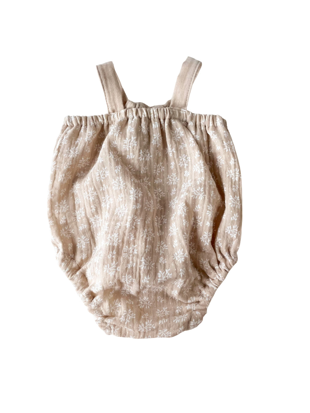 Romper iz muslina / branches - beige