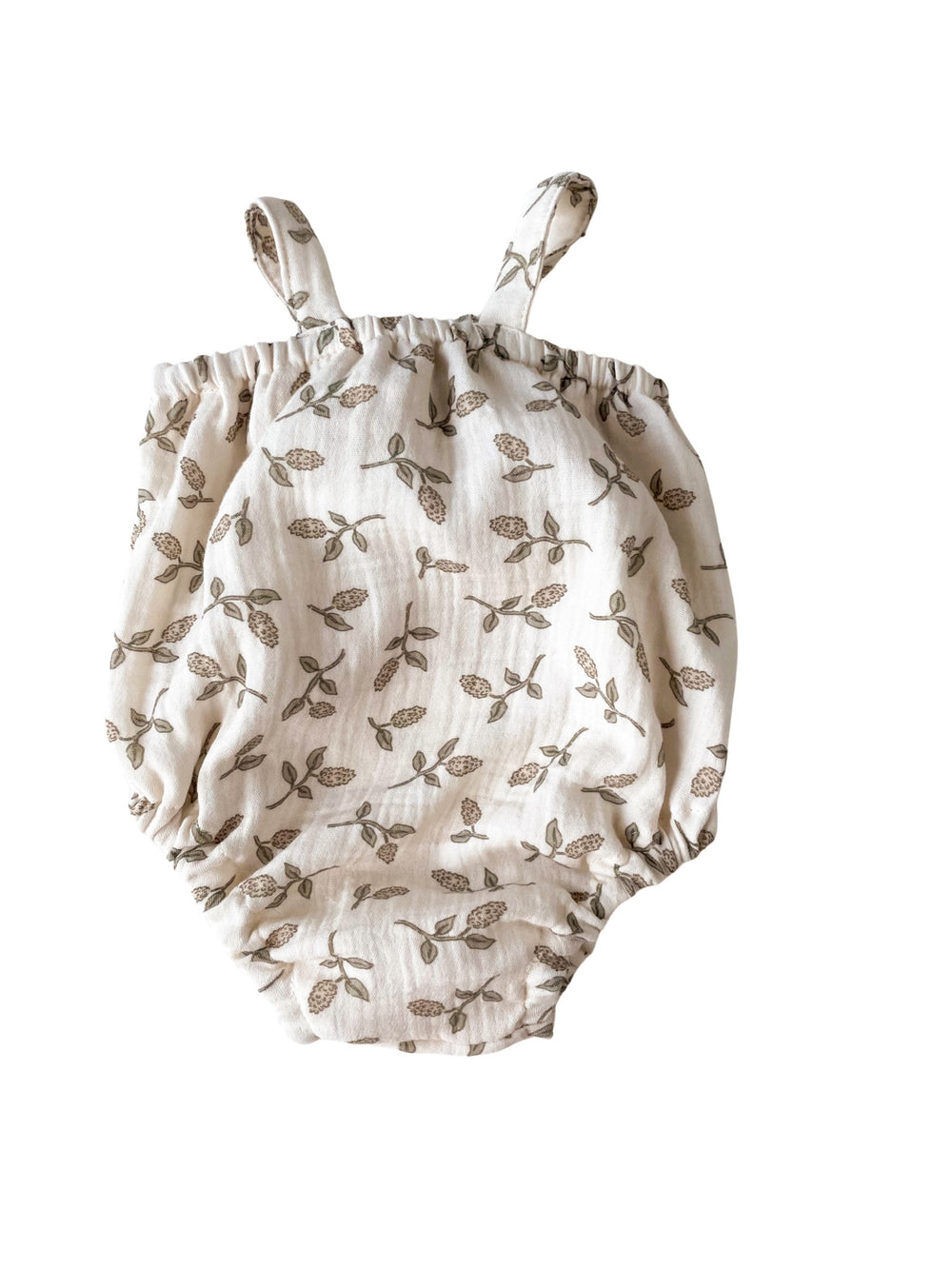 Muslin romper / simple flowers