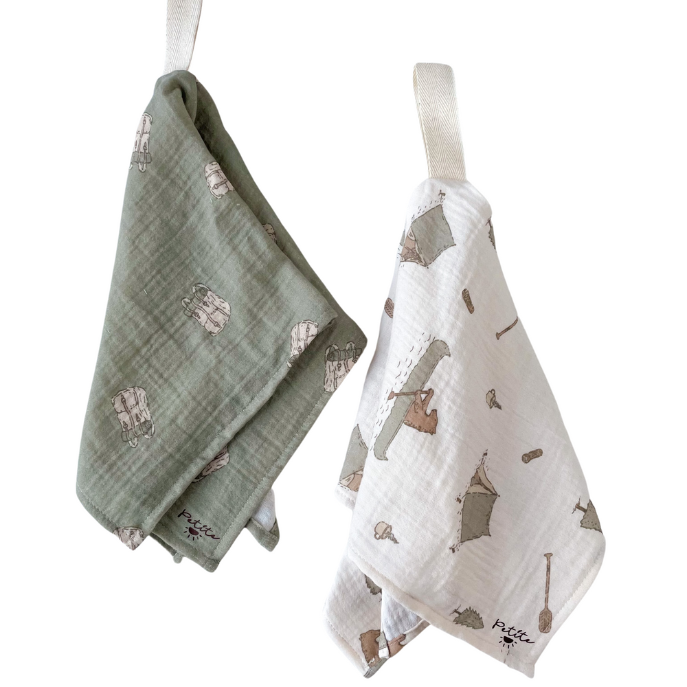 Pacifier blanket / boho camp - boys