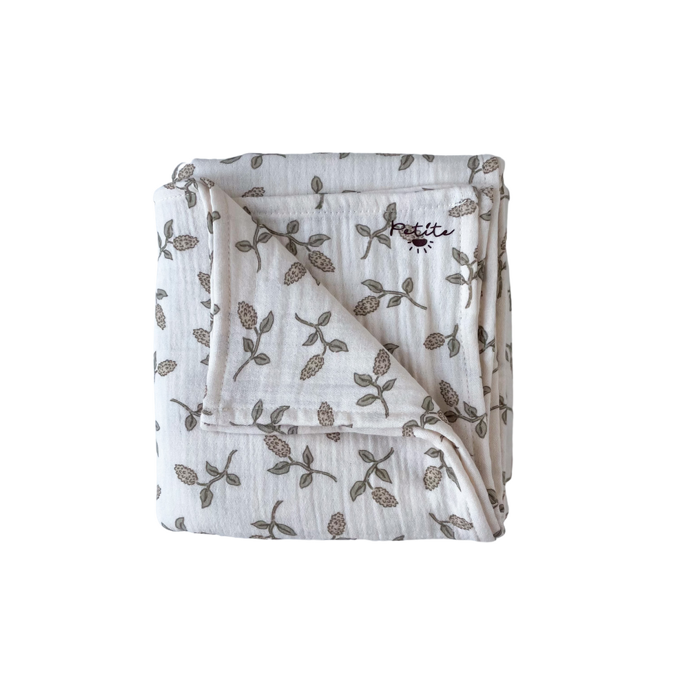 Baby swaddle / simple floral