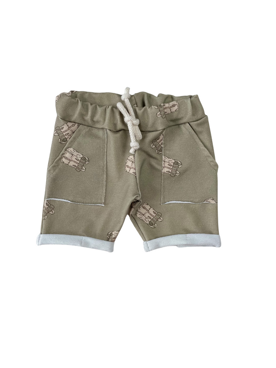 Baby boy shorts/ boho backpacks