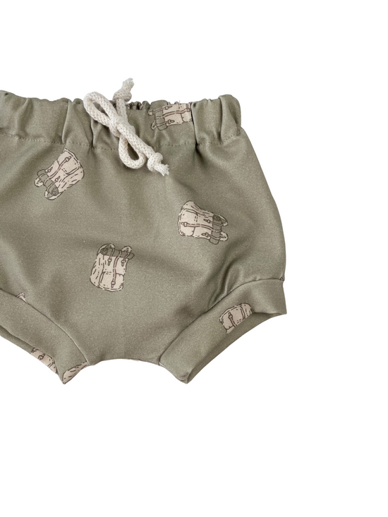 Load image into Gallery viewer, Baby boy shorts / boho backpacks
