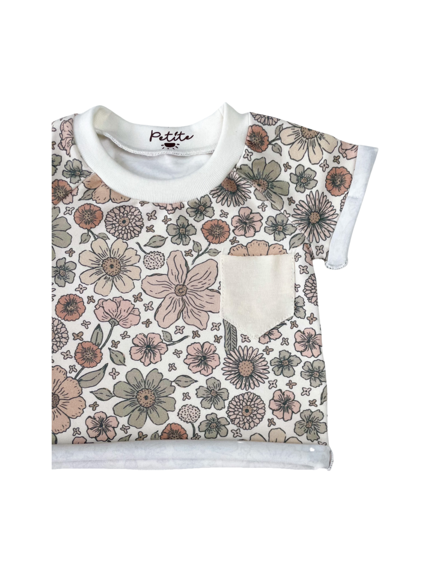 Load image into Gallery viewer, Jersey t-shirt / bold floral - ecru
