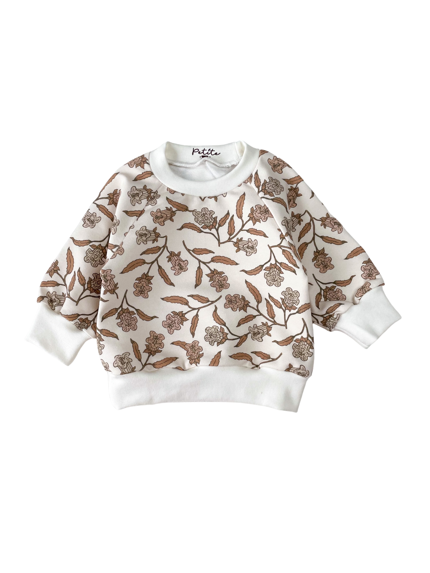 Baby cotton sweatshirt / Bell flowers