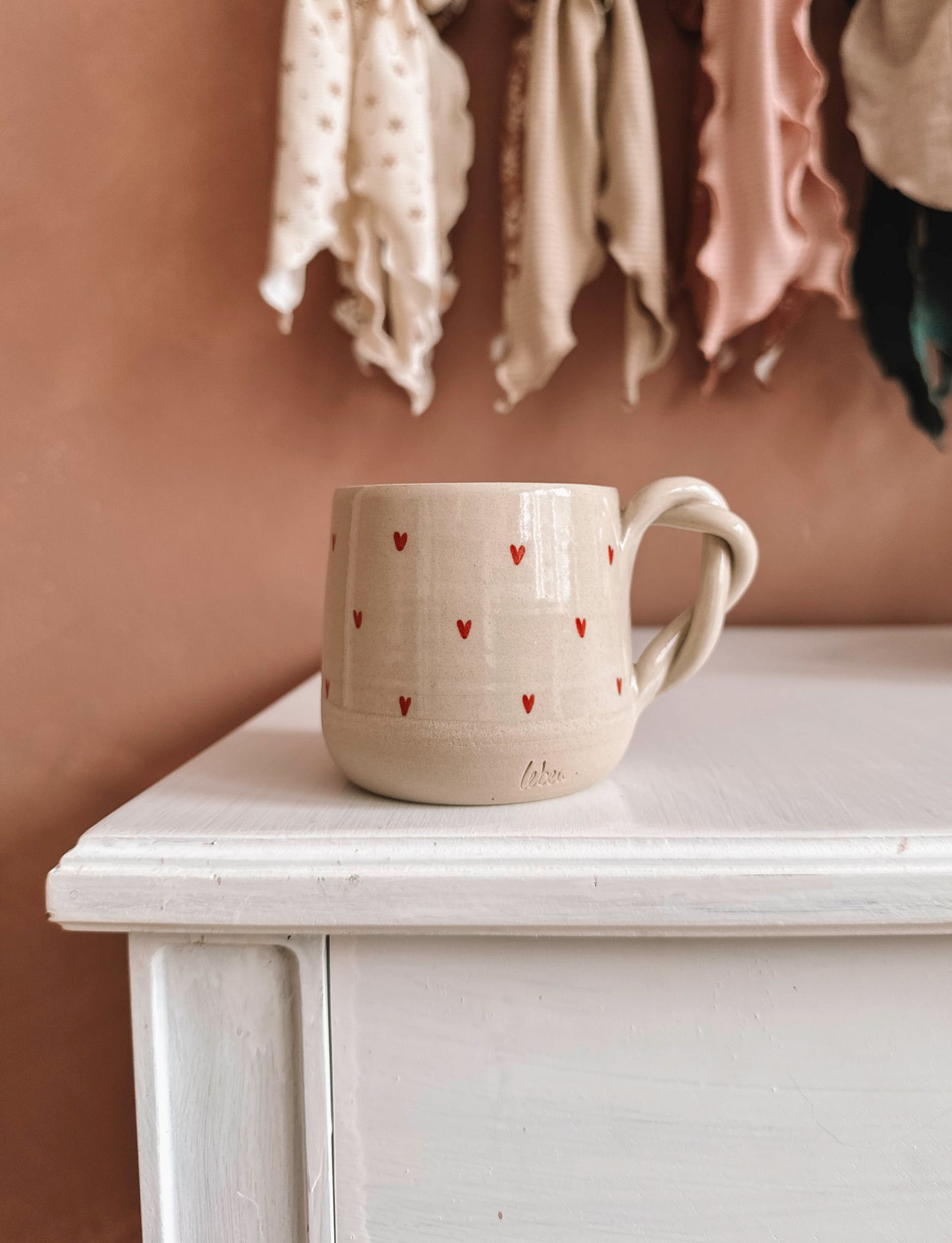 Coffee mug - tiny hearts