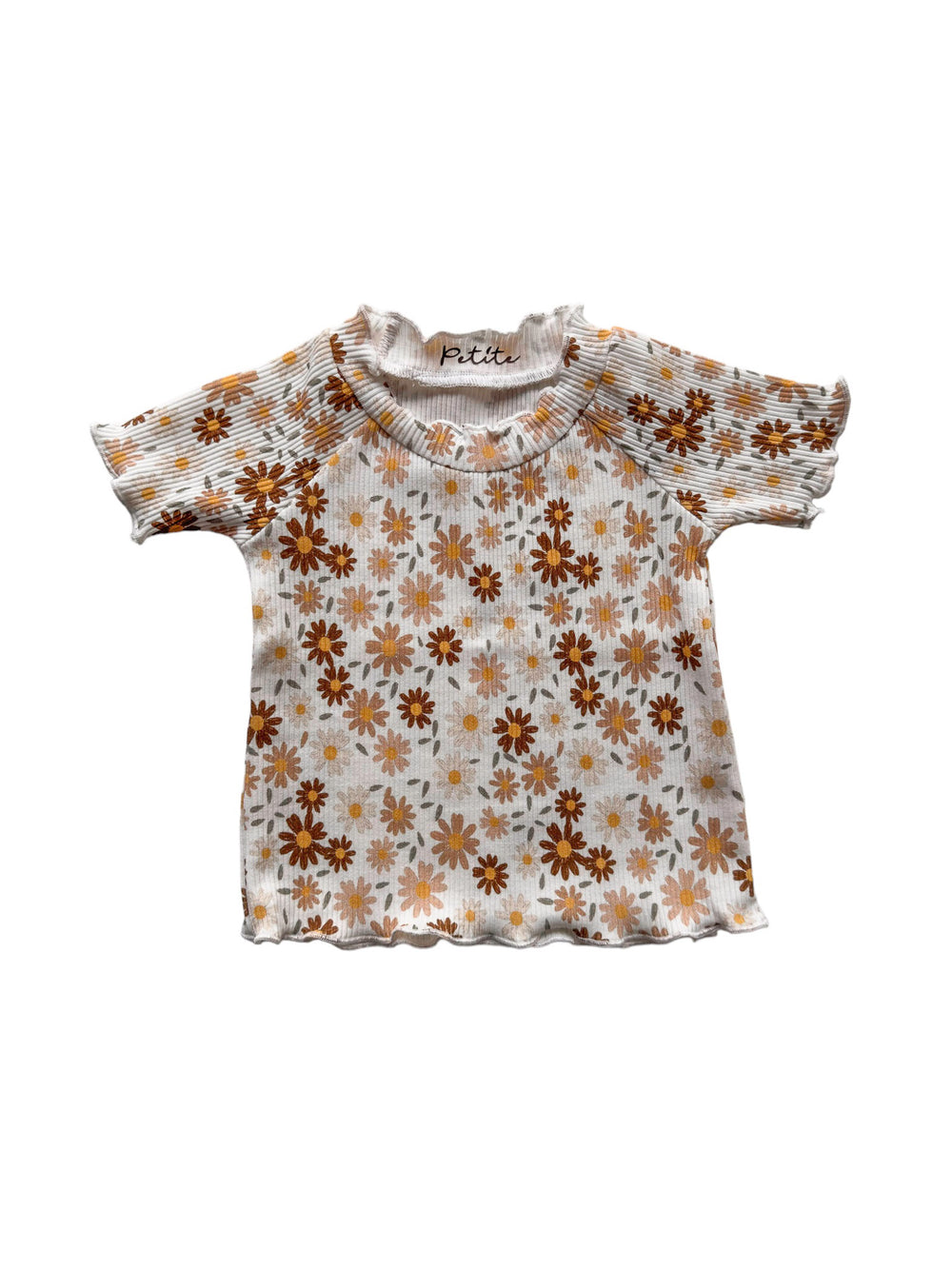 Jersey t-shirt / Daisy - ivory