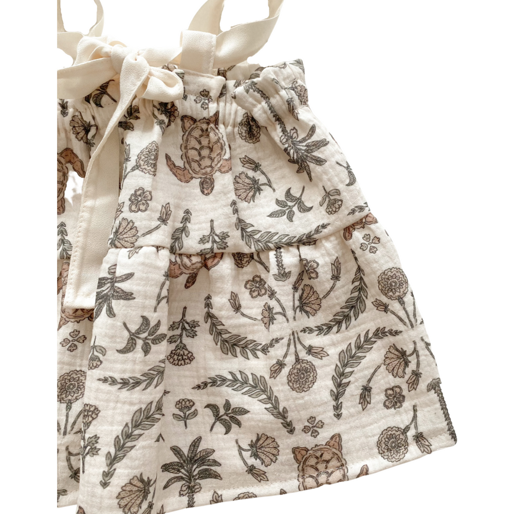 Baby dress / oriental turtles