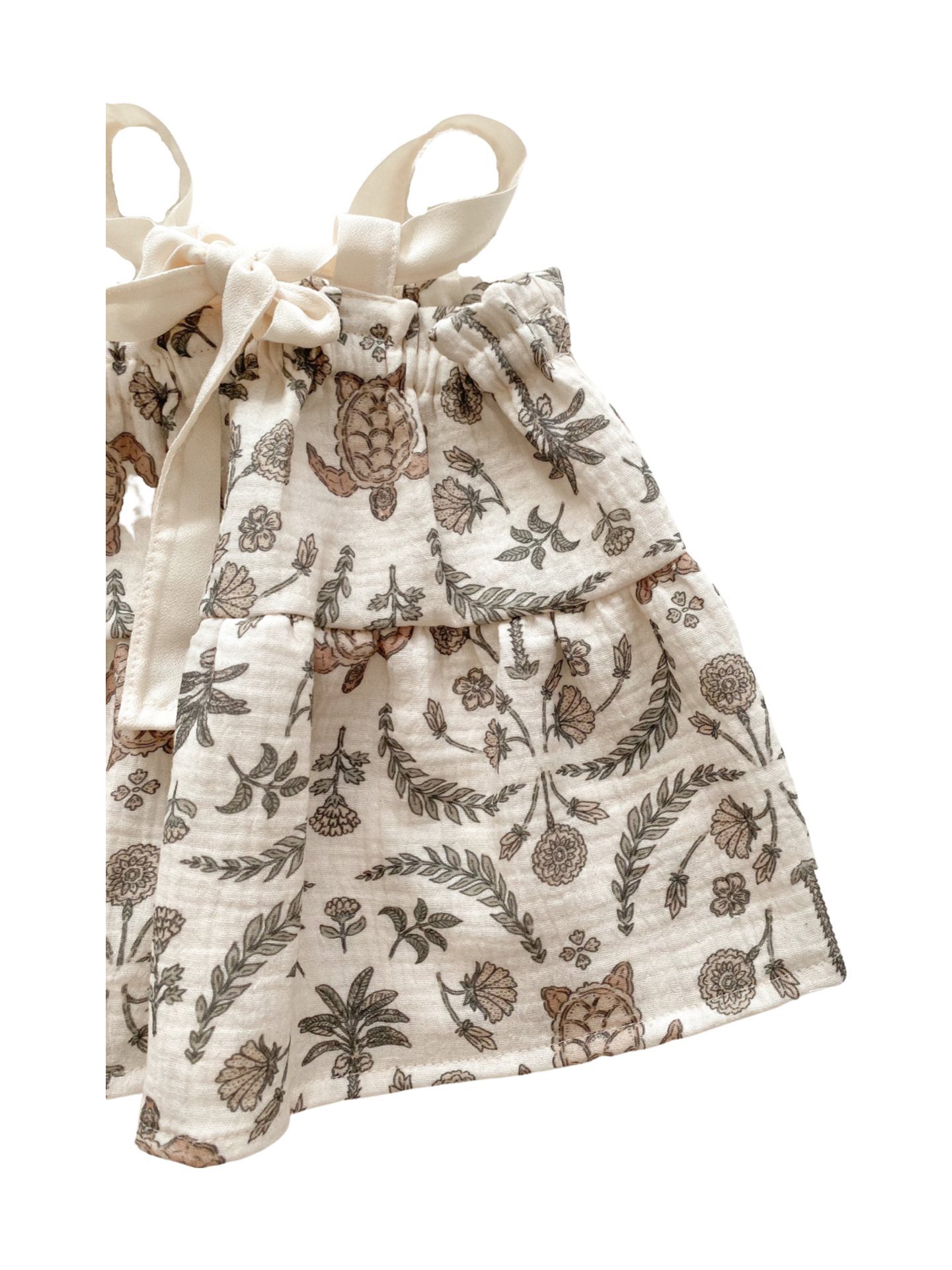 Baby dress / oriental turtles