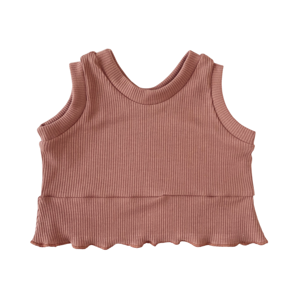 
                      
                        Ruffle top / ribbed - girly tones
                      
                    