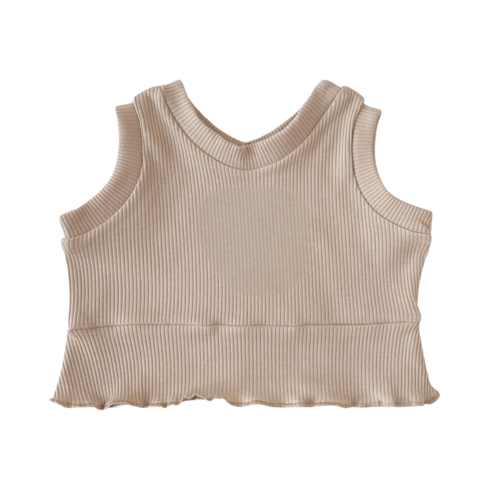 
                      
                        Ruffle top / ribbed - earth tones
                      
                    