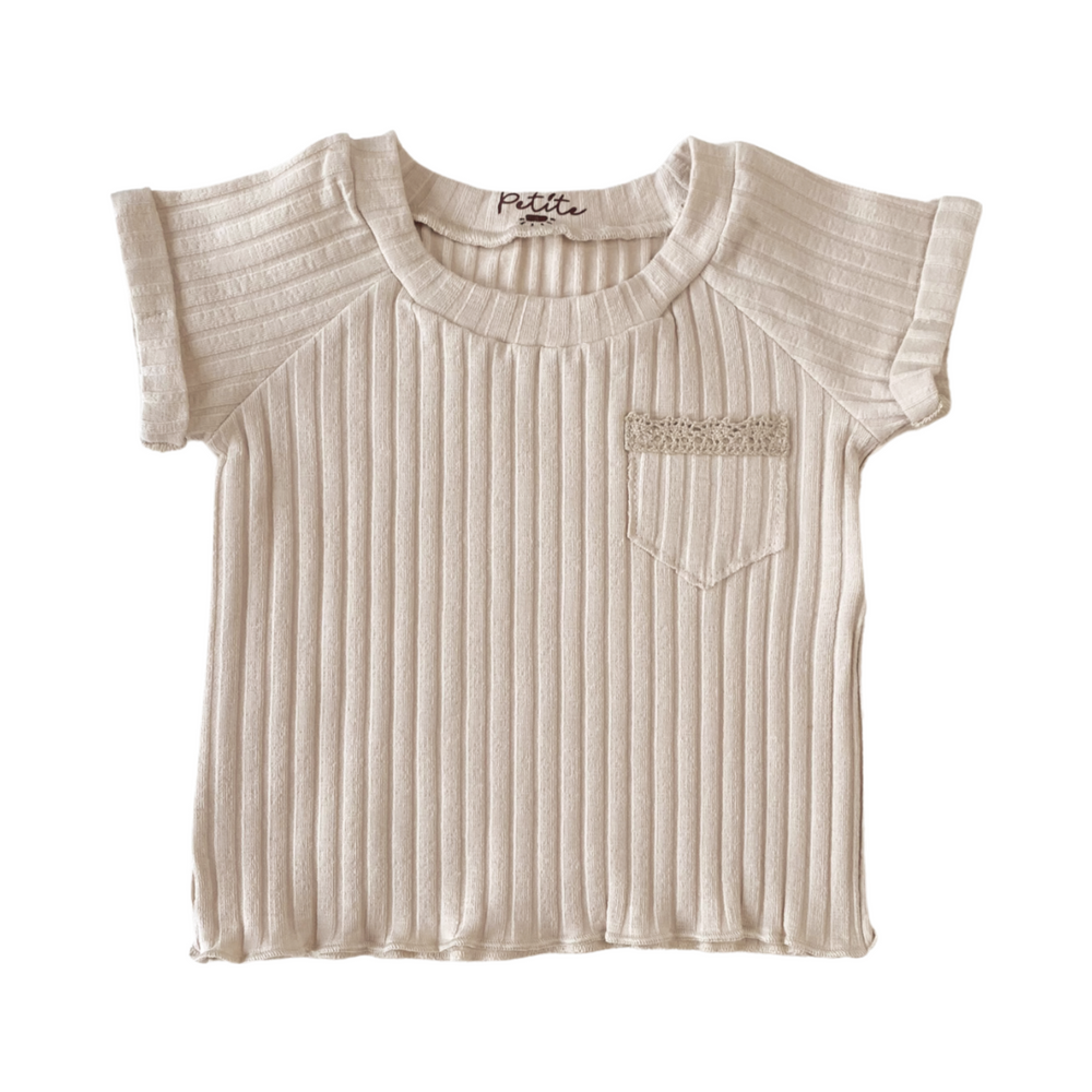 
                      
                        Baby cotton t-shirt / wide ribbed - earth tones
                      
                    