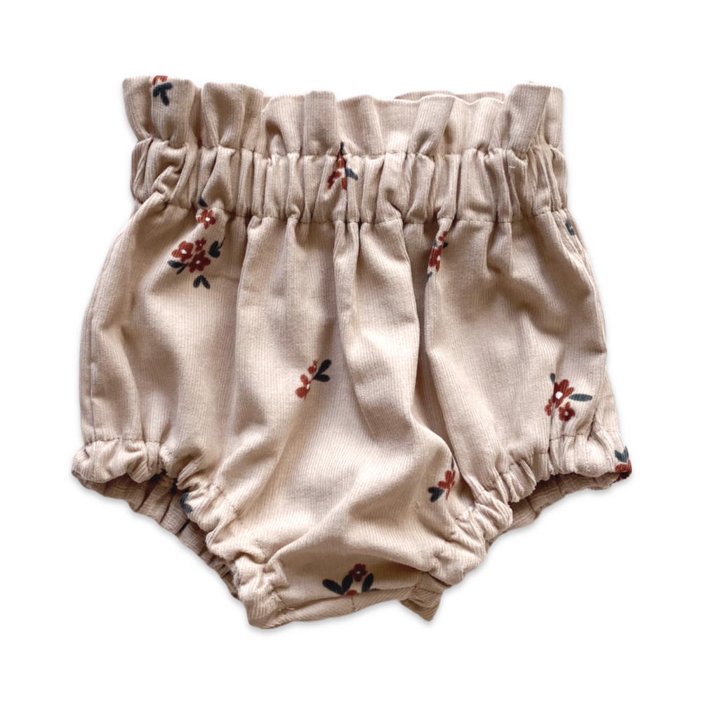 Bloomers / floral corduroy