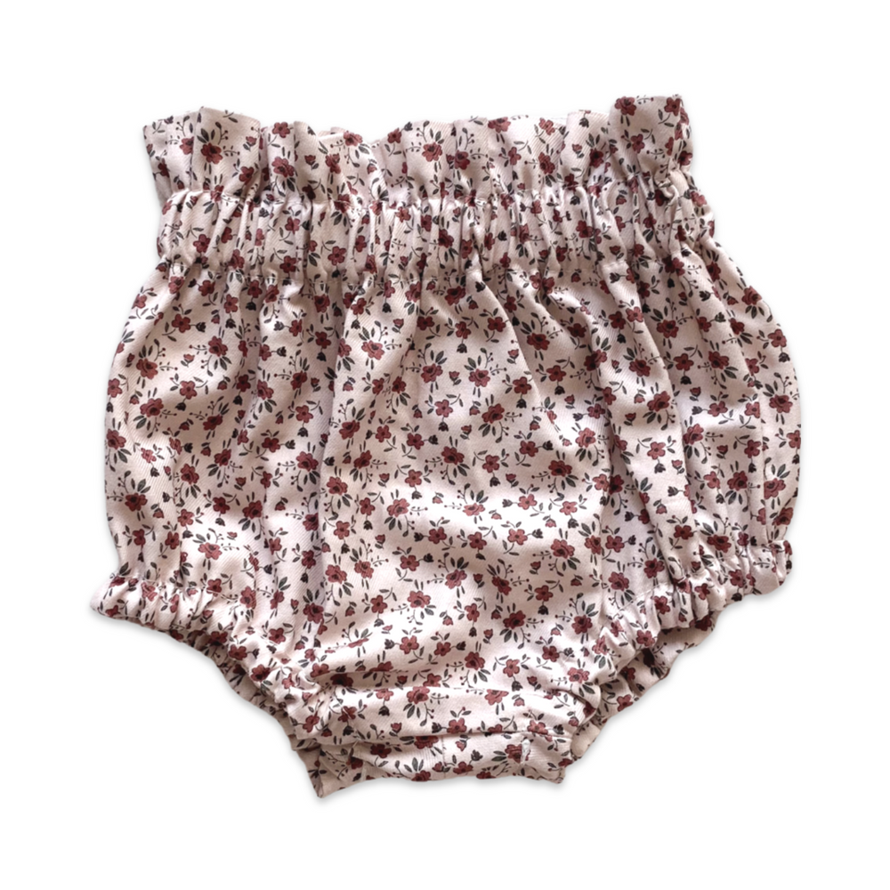 Bloomers / vintage burgundy floral