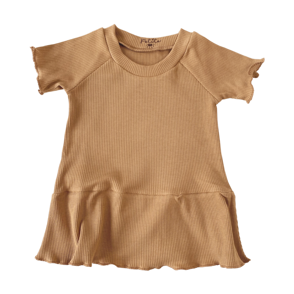 
                      
                        Girly t-shirt dress / ribbed - earth tones
                      
                    