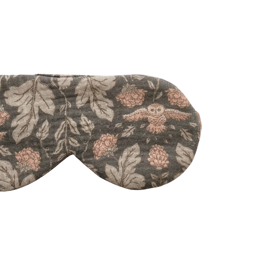 
                      
                        Muslin sleep masks / Forest green Botanical owls
                      
                    