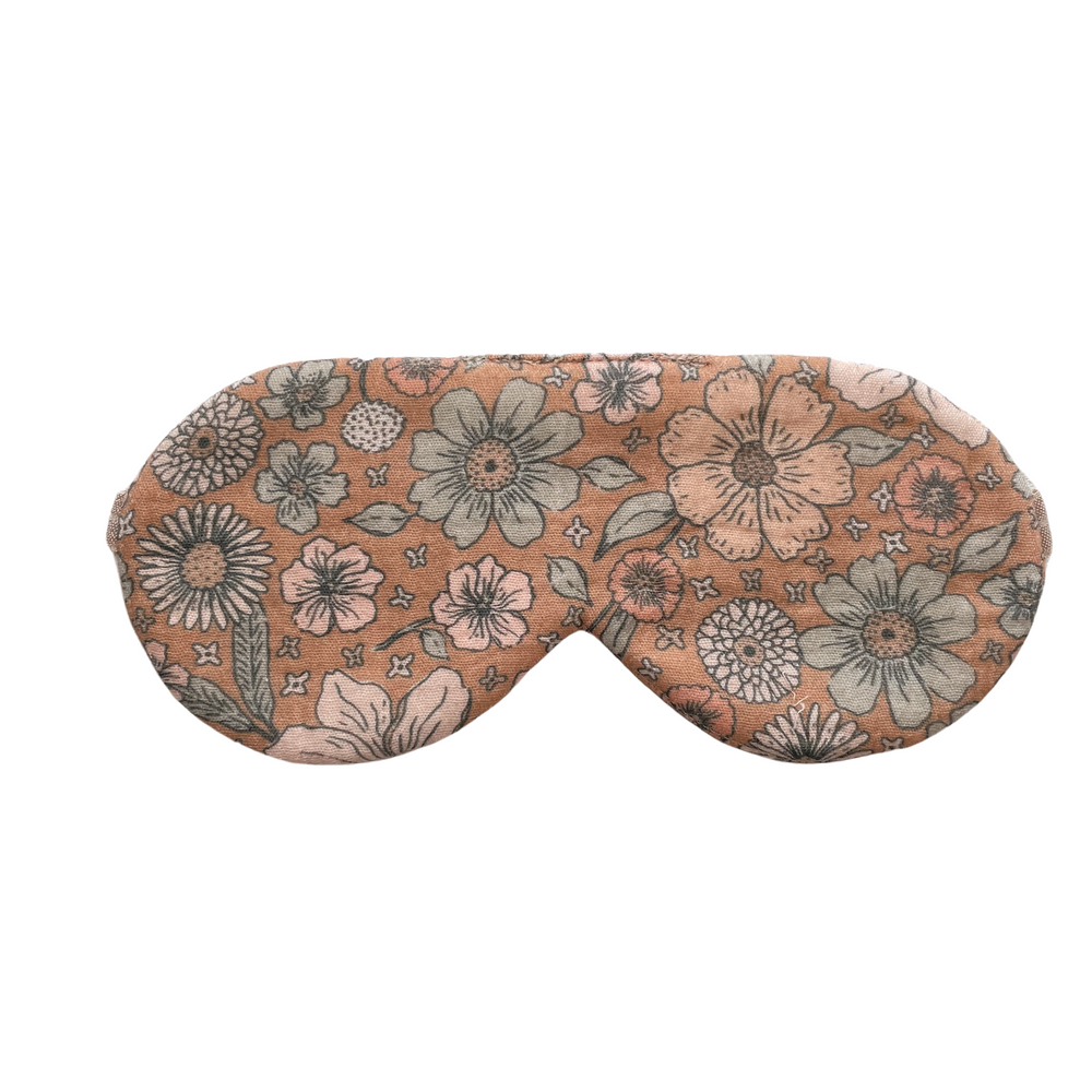 Muslin sleep masks / Caramel Bold Floral