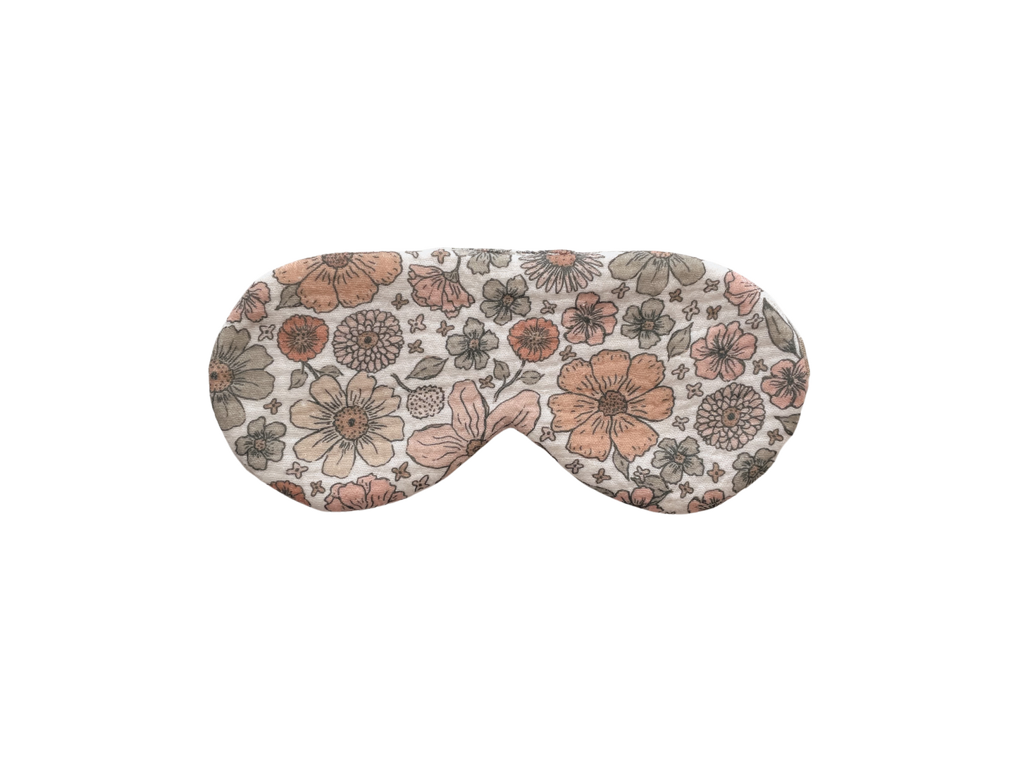 Muslin sleep masks / Ecru Bold Floral