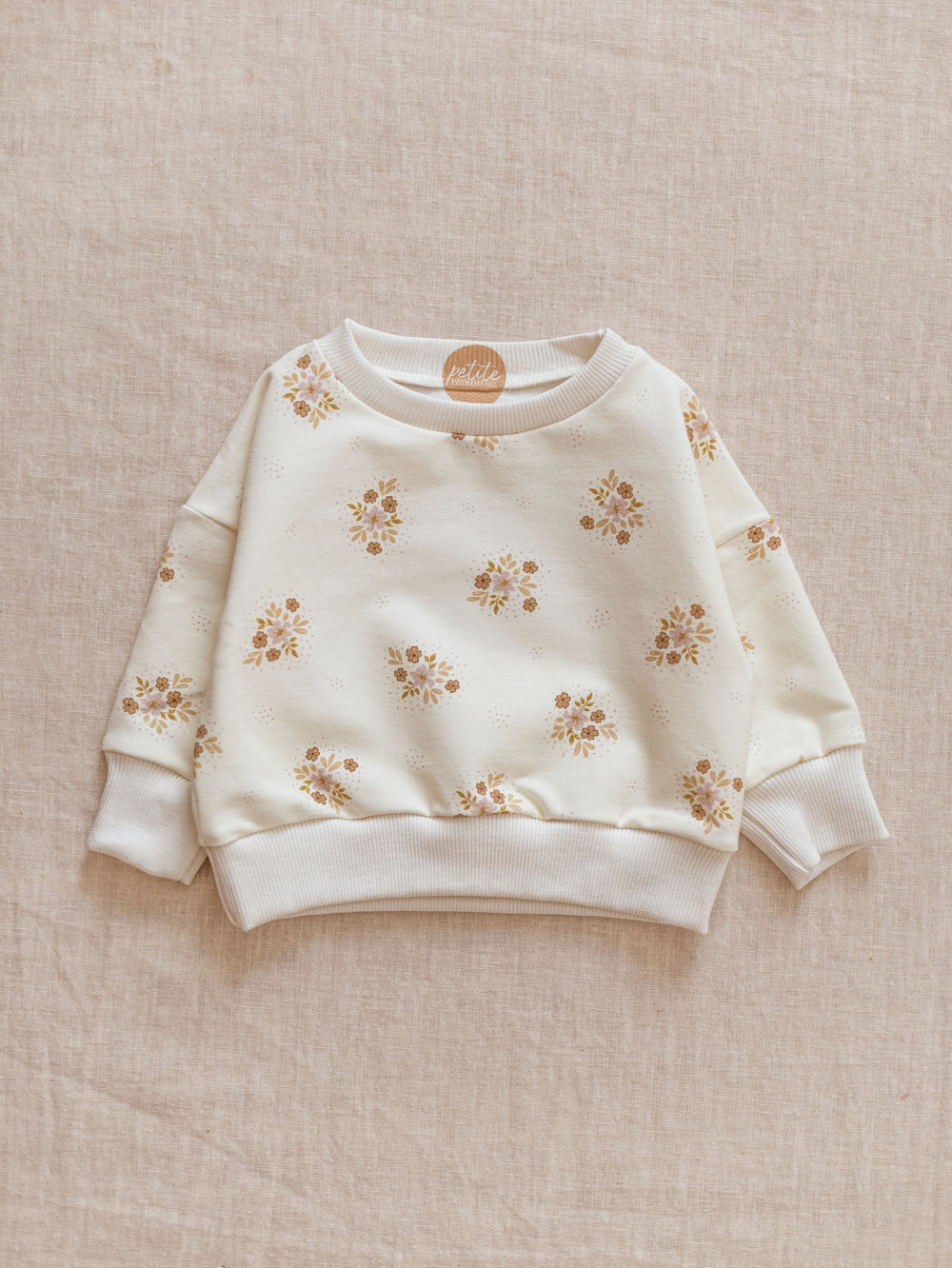 Sweater / flowers & dots