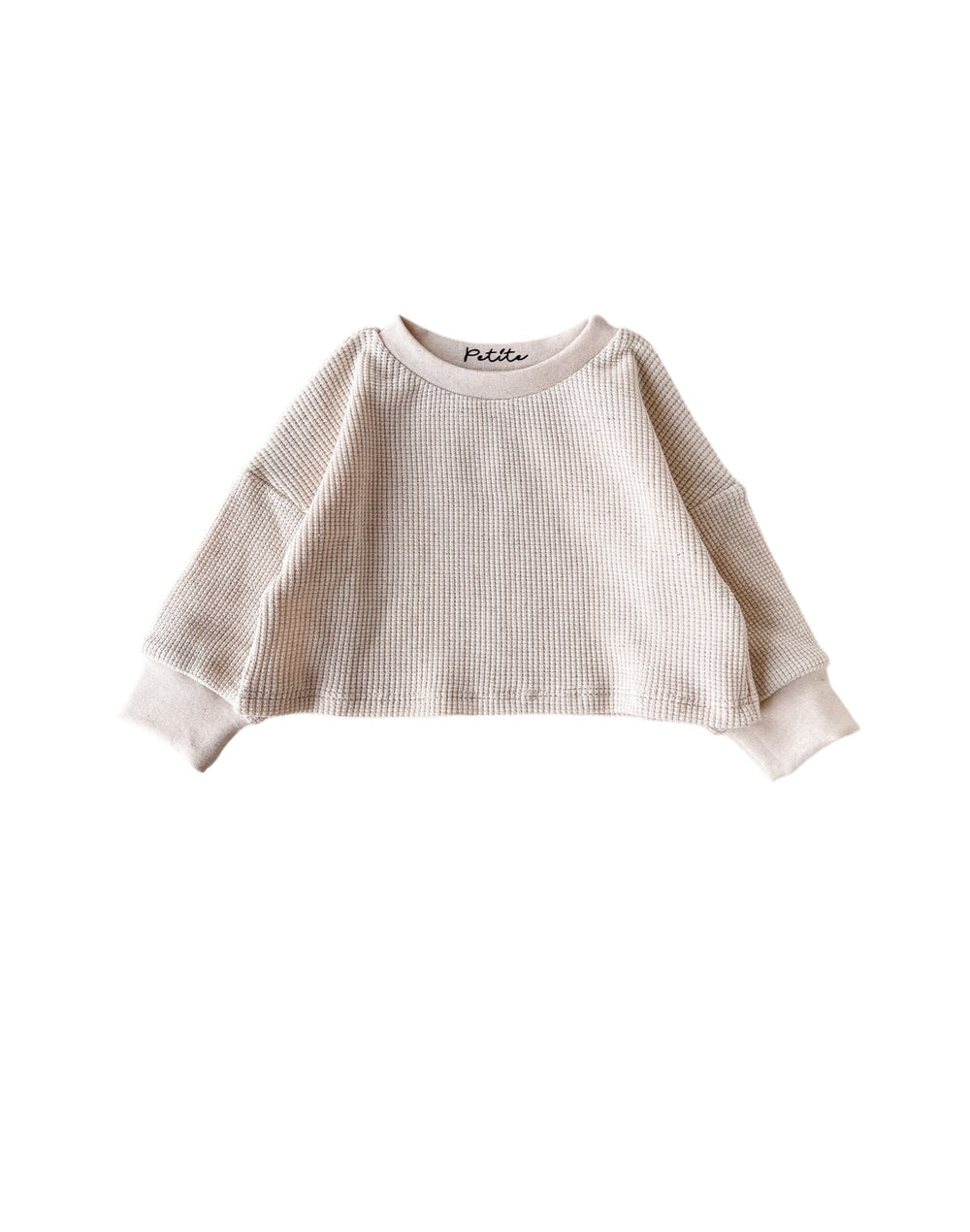 Linen waffle sweater