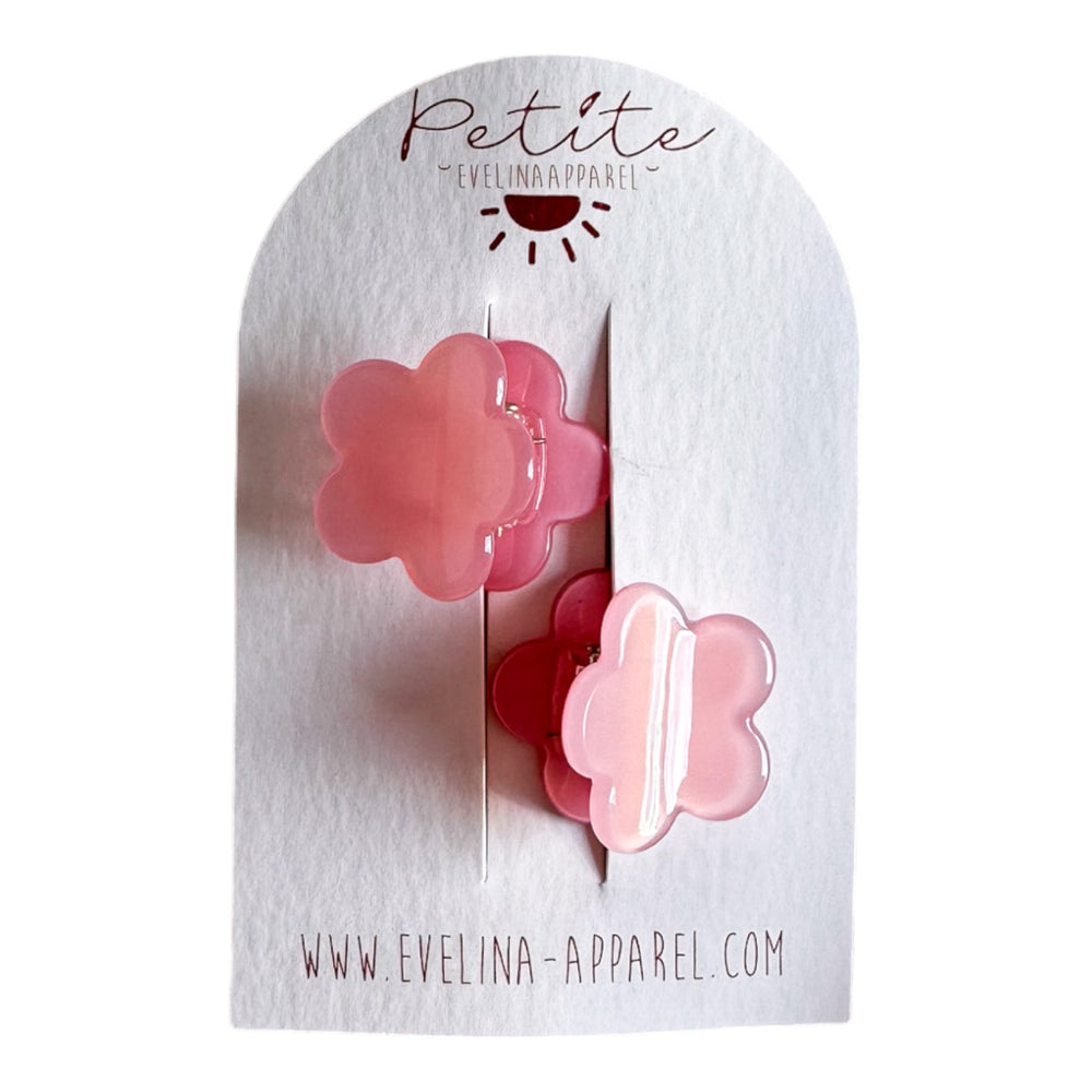 
                      
                        Little flower hair claws set / rose
                      
                    