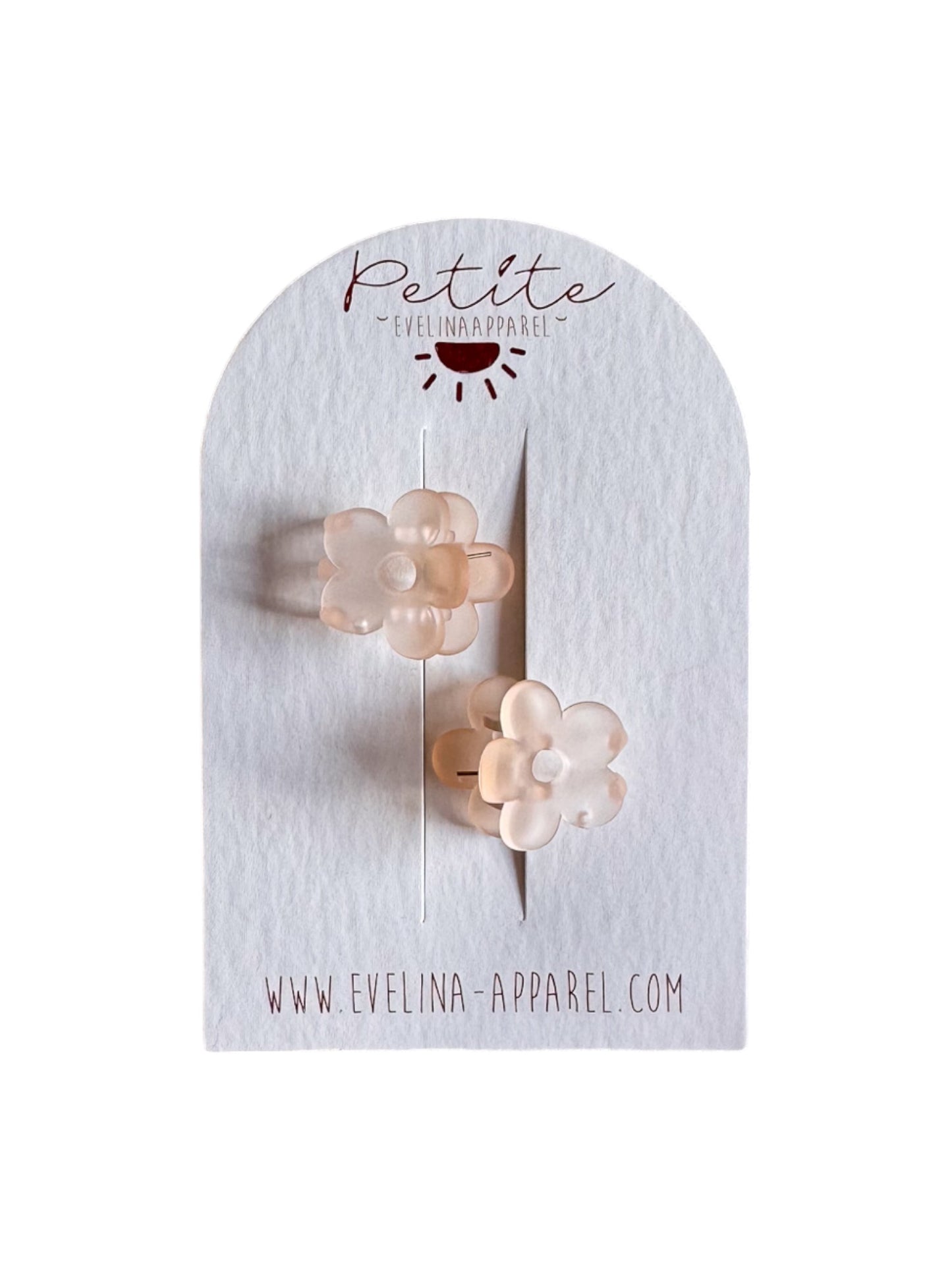 Little flower hair claws set / pastel