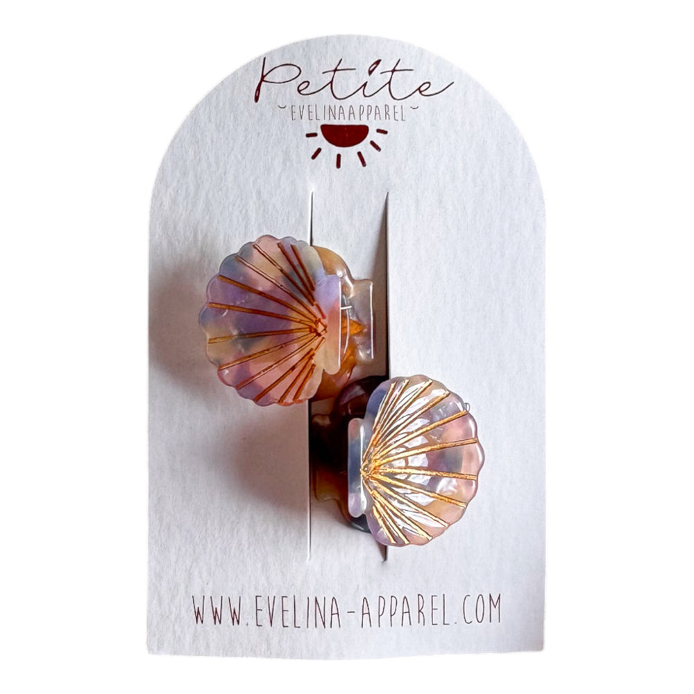 
                      
                        Little seashell hair claws set / violet
                      
                    