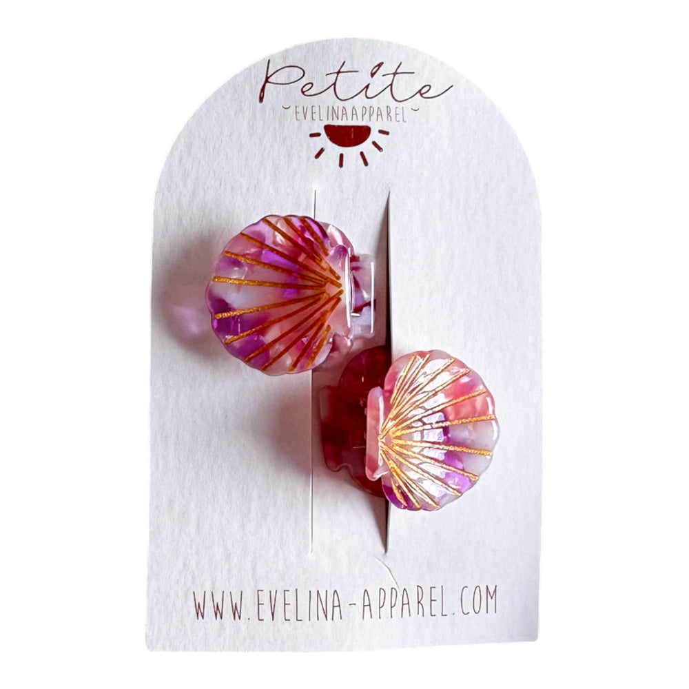 
                      
                        Little seashell hair claws set / fuchsia
                      
                    