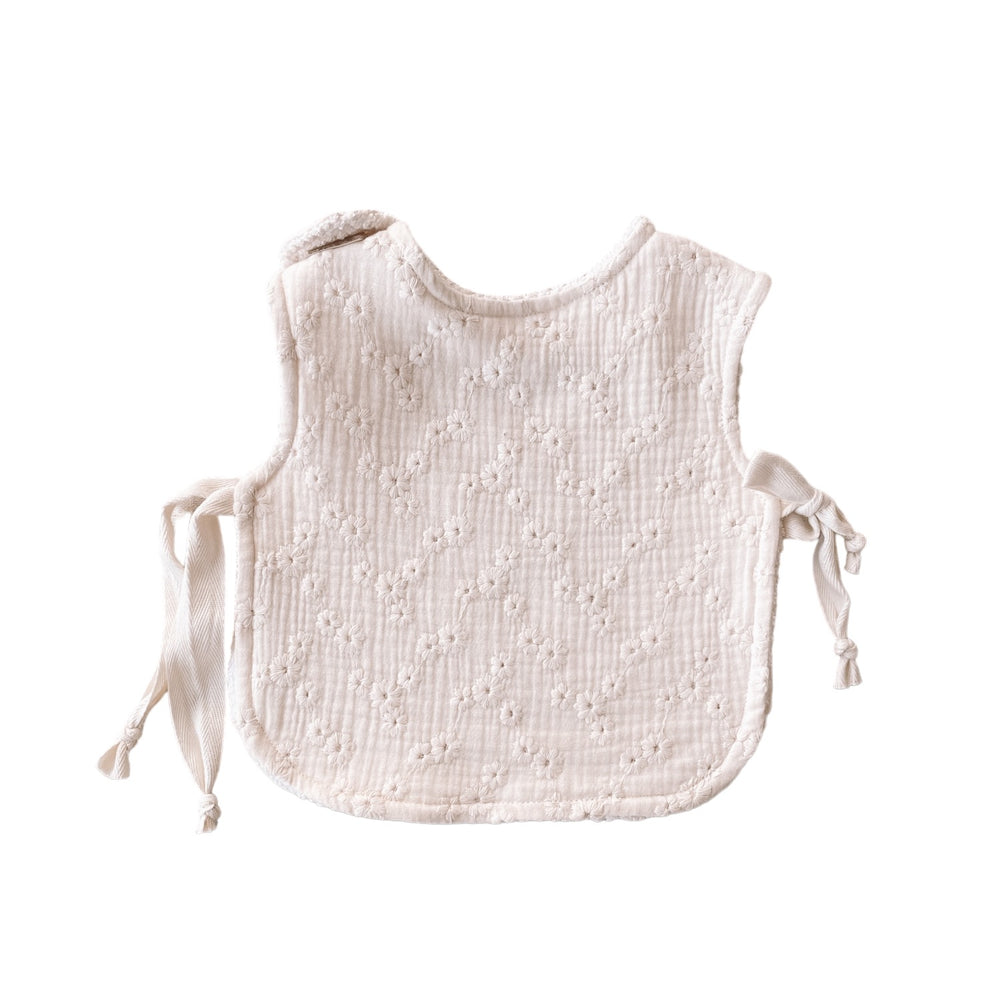 
                      
                        Baby & toddler bib / embroidered ecru
                      
                    