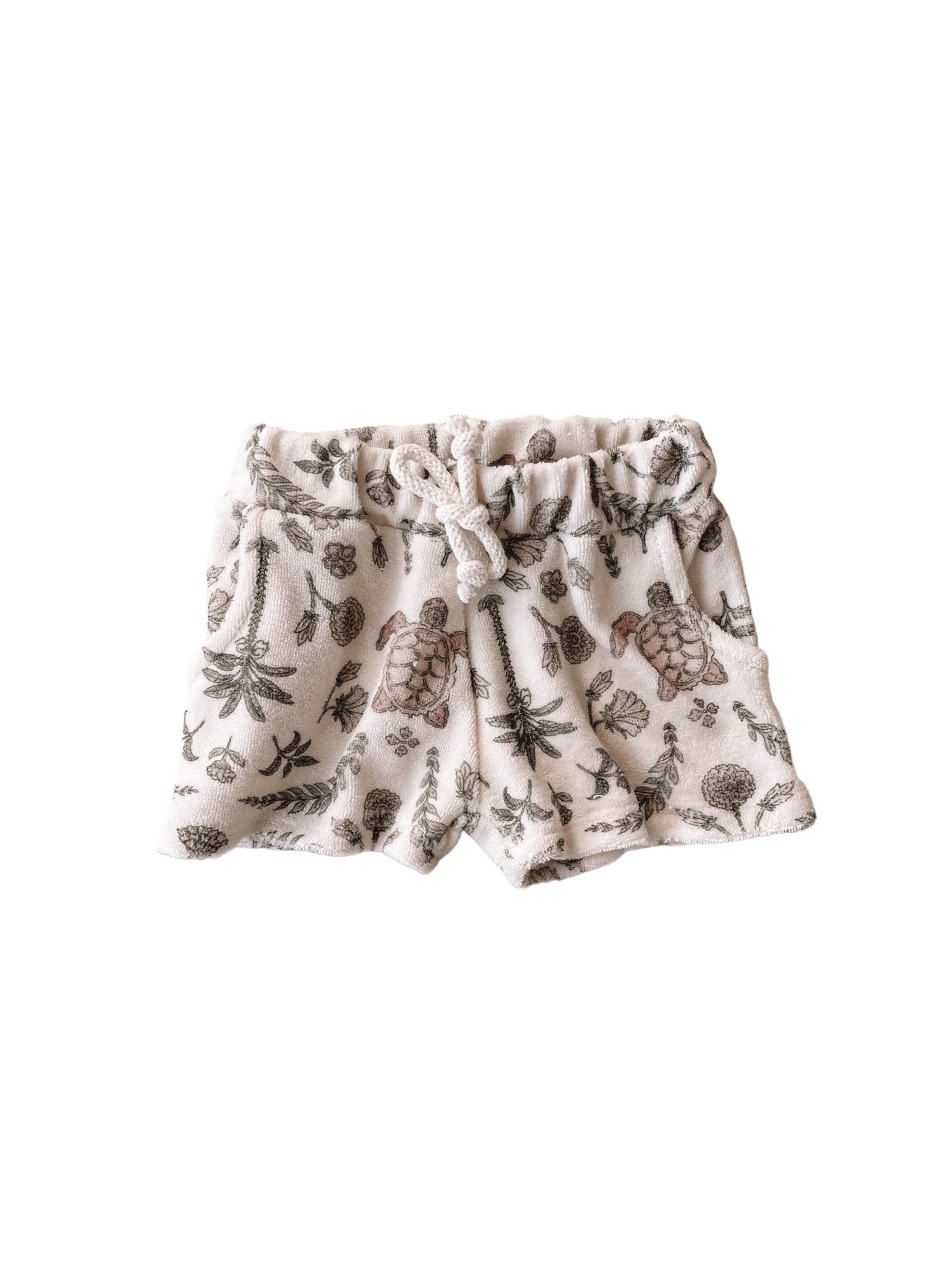 Terry shorts / oriental turtles