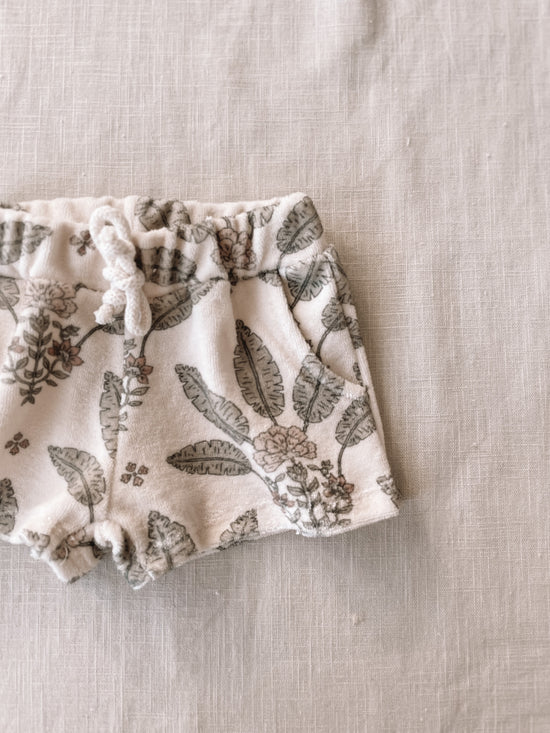 Terry shorts / girly palms