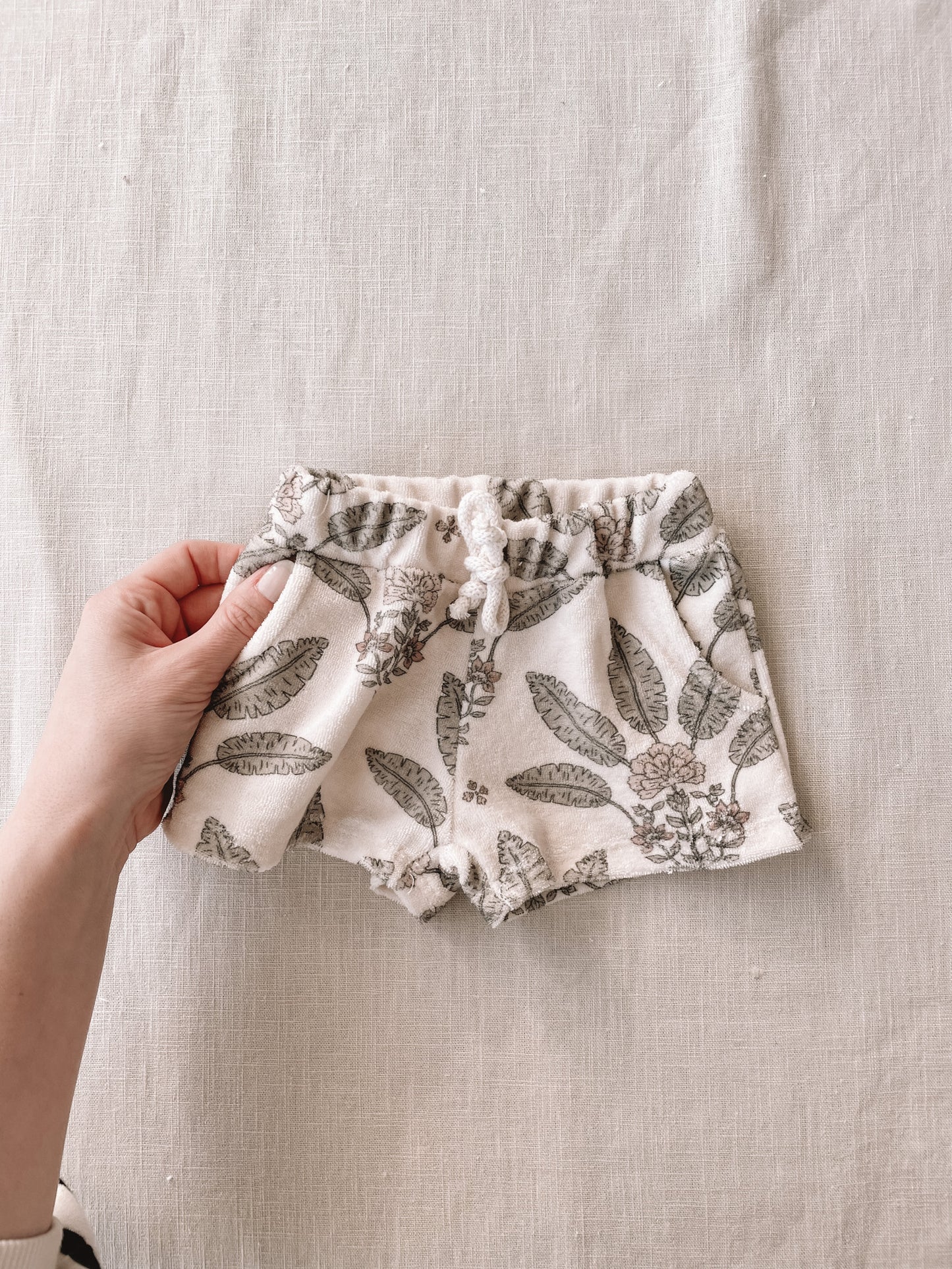 Terry shorts / girly palms