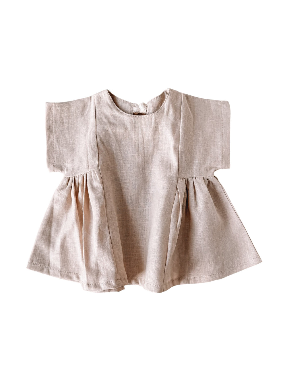 Malia baby dress / linen - light beige