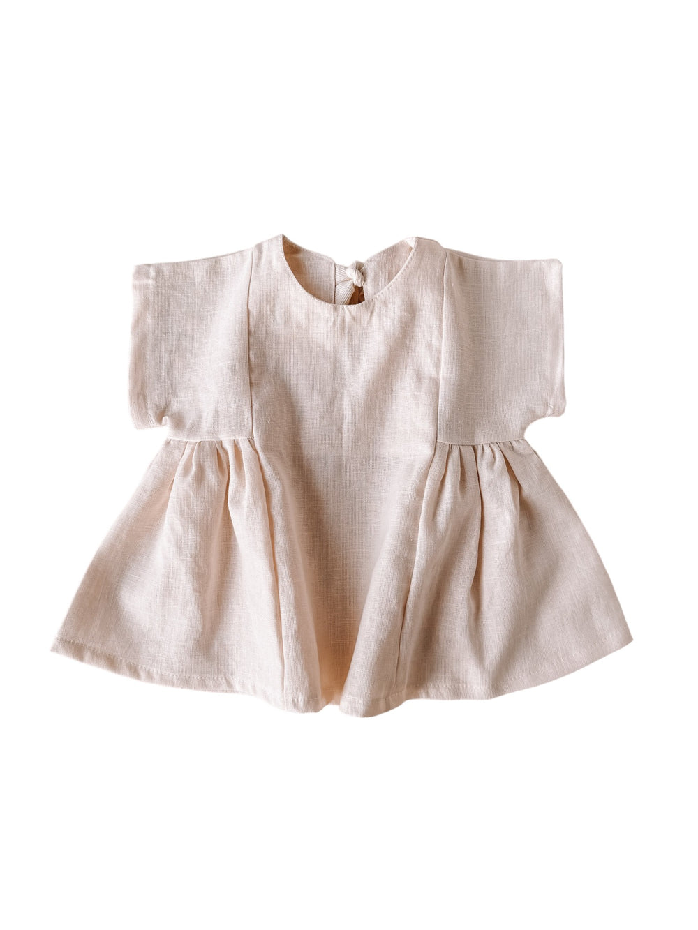 Malia baby dress / linen - milk