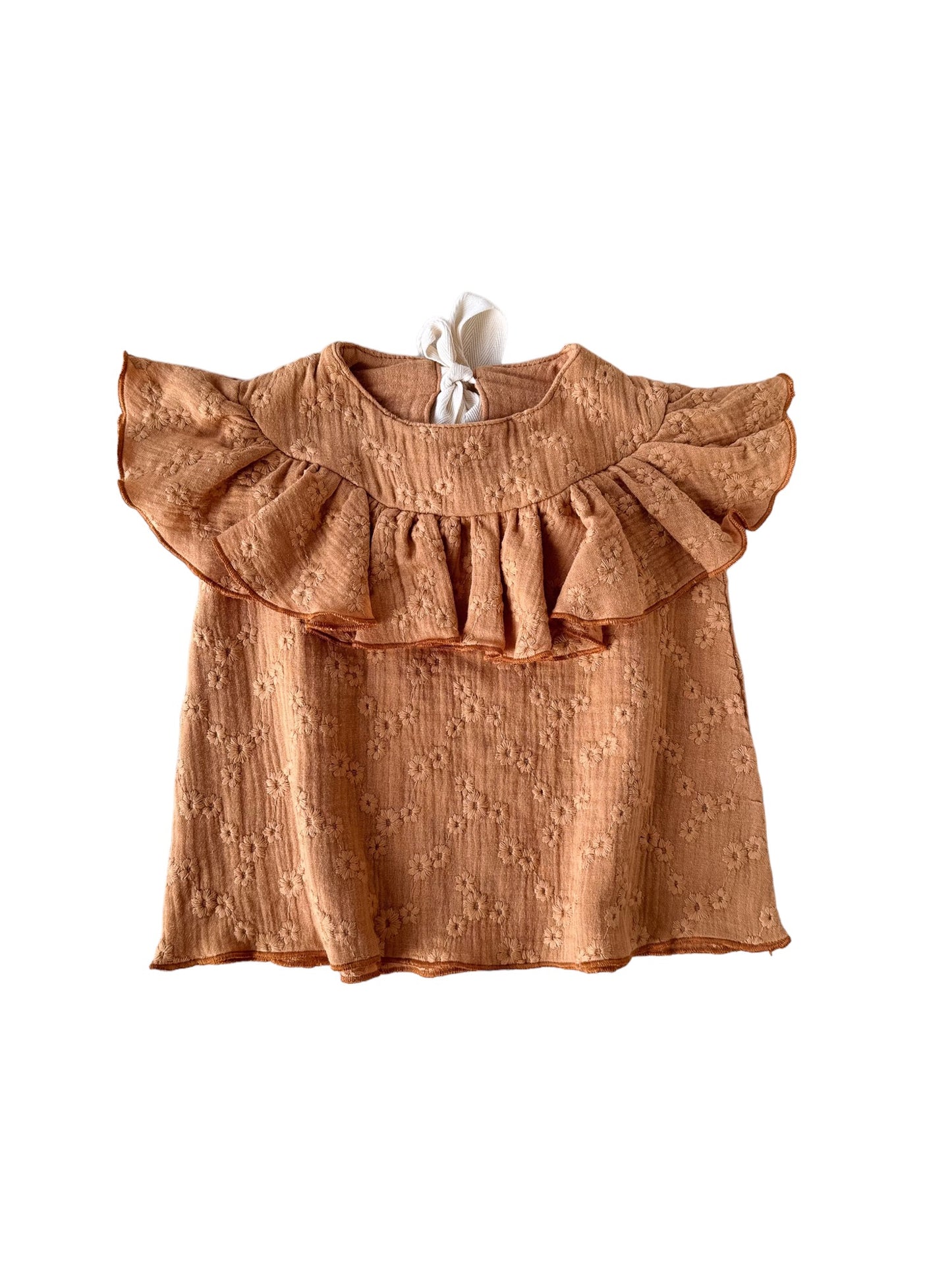 Load image into Gallery viewer, Naya baby dress / embroidered caramel
