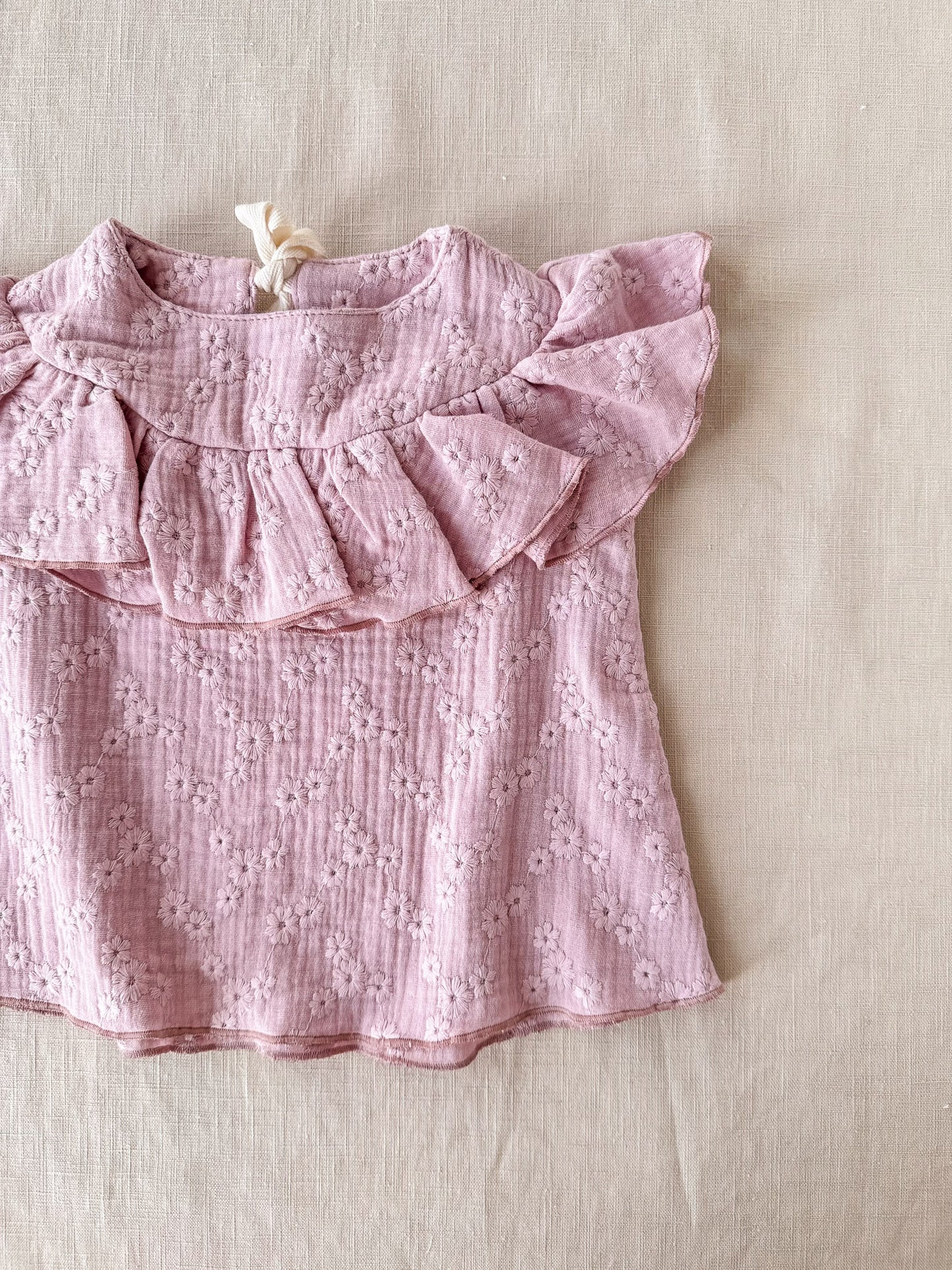 Naya baby dress / embroidered blush