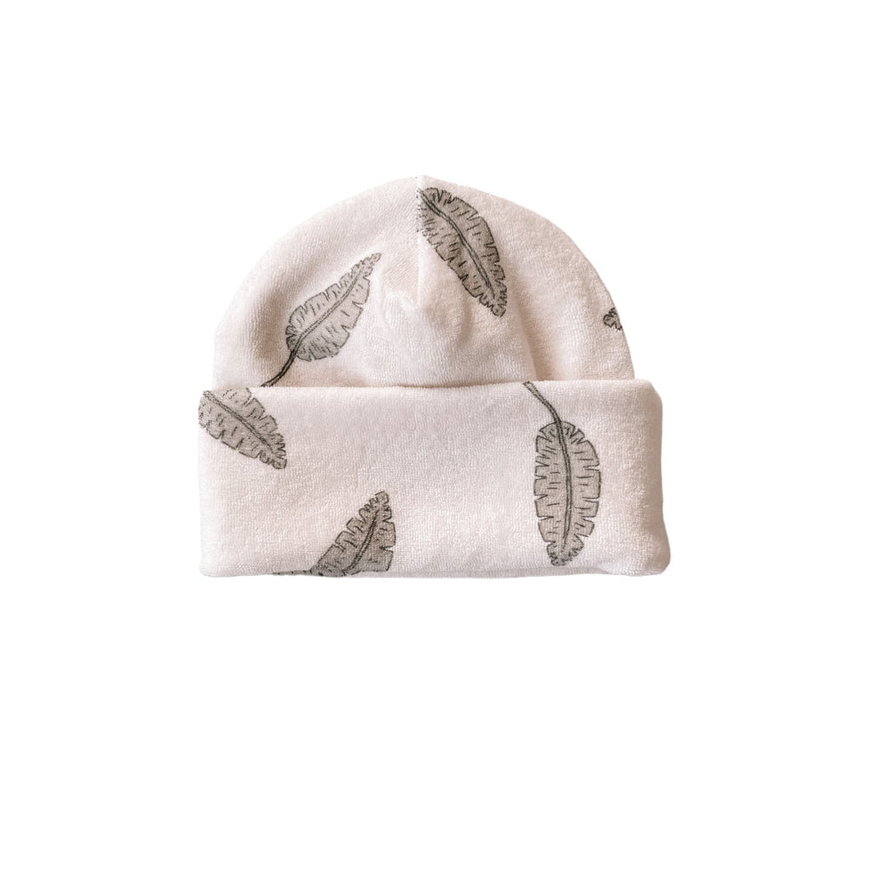 Terry beanie / just leaves