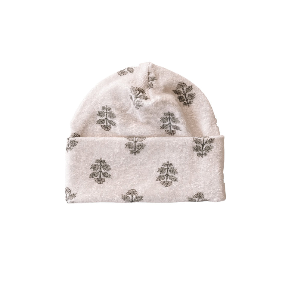 
                      
                        Terry beanie / just floral
                      
                    